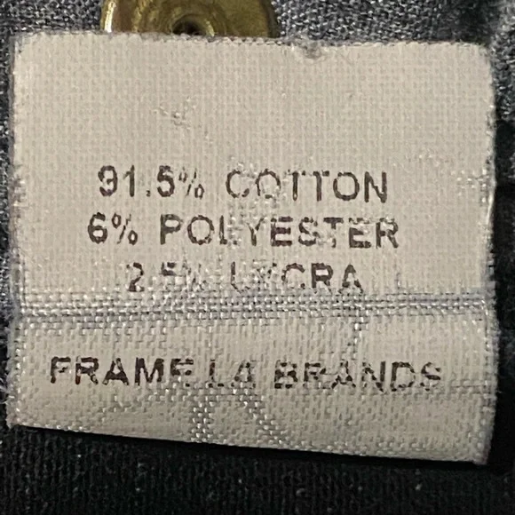 Frame Denim Black Le Skinny De Jeanne Distressed Jeans Women’s Size 27 - Picture 12 of 12